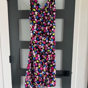 NBD Multicolor Polka Dot Midi Dress